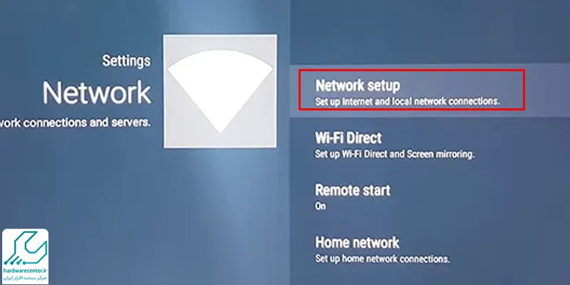 اتصال تلویزیون سونی به اینترنت از طریق کابل شبکه